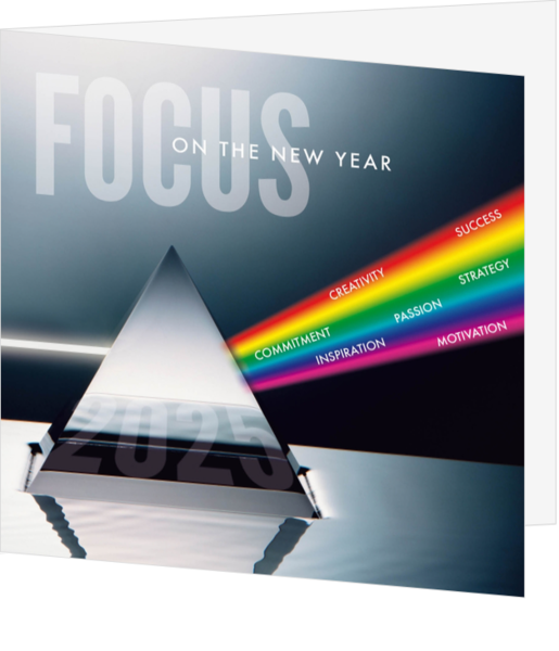 Mix & Match Kerstkaart - Focus on the new year